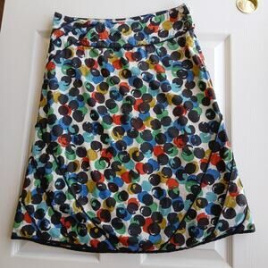 Edmé & Esyllte Bubble Finger Paints A-line Skirt size 4 REPAIRED lined cotton